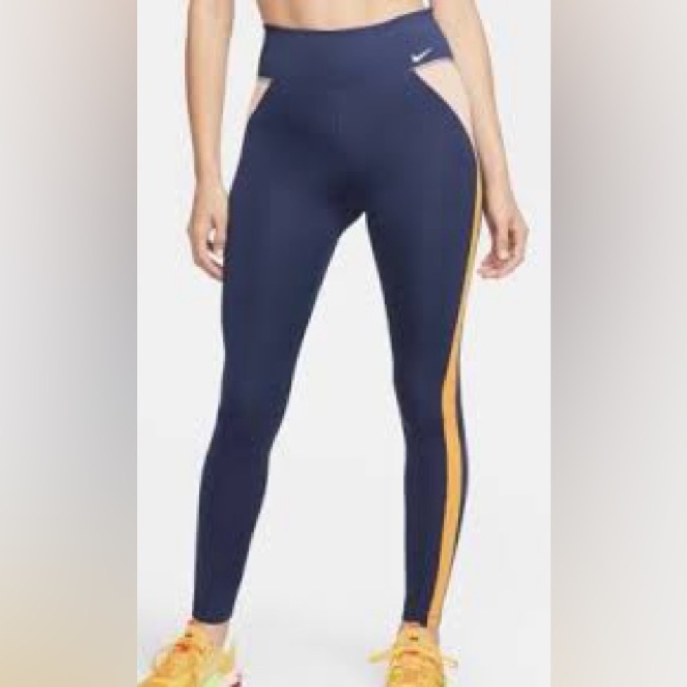 Nike One Dri-FIT Mid-Rise Color-Block Leggings